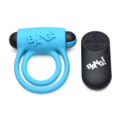 Голубое эрекционное виброкольцо 28X Remote Control Vibrating Cock Ring   Bullet - XR Brands - в Ногинске купить с доставкой