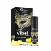 Съедобный жидкий вибратор Dual Vibe! со вкусом лимонного джина с тоником - 15 мл. - ORGIE - купить с доставкой в Ногинске