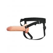 Полый страпон на ремнях 8’’ Hollow Silicone Strap-on - Pipedream - купить с доставкой в Ногинске
