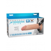 Полый страпон на ремнях 6’’ Hollow Silicone Strap-on - Pipedream - купить с доставкой в Ногинске