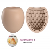 Бежевый мастурбатор-яйцо Pleasure Egg II - Baile - в Ногинске купить с доставкой