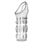Прозрачная насадка на пенис Stretchy Studded Penis Sleeve Ring - Blush Novelties - в Ногинске купить с доставкой
