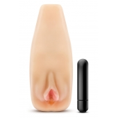 Мастурбатор-вагина с вибрацией Soft   Wet Natasha Realistic Beige Masturbator - Blush Novelties - в Ногинске купить с доставкой