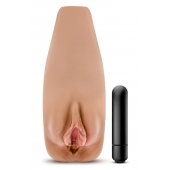 Маструбатор-вагина с вибрацией Soft   Wet Renata Realistic Tan Masturbator - Blush Novelties - в Ногинске купить с доставкой