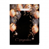 Пакет с вырубной ручкой и принтом в виде шариков (30х40 см) - Сима-Ленд - купить с доставкой в Ногинске