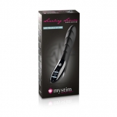 Вибратор с электростимуляцией Sizzling Simon Black Edition - 27 см. - MyStim - купить с доставкой в Ногинске