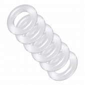Комплект из 6 прозрачных эрекционных колец Ring Master Custom Ball Stretcher Kit - XR Brands - в Ногинске купить с доставкой