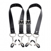 Ремни с зажимами для половых губ Spread Labia Spreader Straps with Clamps - XR Brands - купить с доставкой в Ногинске