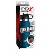 Смуглый мастурбатор-вагина в синей колбе F*ck Flask - Pipedream - в Ногинске купить с доставкой