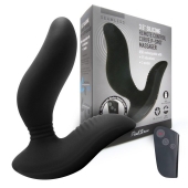 Черный вибромассажер простаты 3,5’’ Remote Control Curve P-spot Massager - 12 см. - Erokay - в Ногинске купить с доставкой