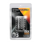 Прозрачная насадка с шипами и шишечками STAY HARD COCK SLEEVE 03 CLEAR - Blush Novelties - в Ногинске купить с доставкой