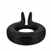Черное эрекционное кольцо Marry Me Rechargeable Vibrating Cockring - Adrien Lastic - в Ногинске купить с доставкой
