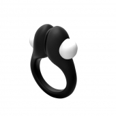 Черное эрекционное кольцо Zippy Vibrating Ring With Bullet - Adrien Lastic - в Ногинске купить с доставкой
