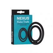 Черное двойное эрекционное кольцо Nexus Enduro Double - Nexus Range - в Ногинске купить с доставкой