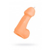 Оранжевая свеча в форме пениса - 47 гр. - Pecado - купить с доставкой в Ногинске