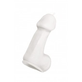 Белая свеча в форме пениса - 47 гр. - Pecado - купить с доставкой в Ногинске