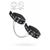 Черные оковы из одного ремешка с люверсами - Pecado - купить с доставкой в Ногинске
