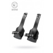 Черные подвесы с белой строчкой - Pecado - купить с доставкой в Ногинске