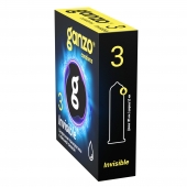 Супертонкие презервативы Ganzo Invisible - 3 шт. - Ganzo - купить с доставкой в Ногинске