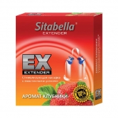 Стимулирующая насадка Sitabella Extender  Клубника - Sitabella - купить с доставкой в Ногинске