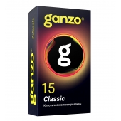 Классические презервативы с обильной смазкой Ganzo Classic - 15 шт. - Ganzo - купить с доставкой в Ногинске