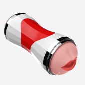 Двусторонний мастурбатор в колбе Power Grip Cup - вагина и ротик - Boys of Toys - в Ногинске купить с доставкой