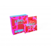 Презервативы с разогревающим эффектом Expert Hot Love - 3 шт. - Expert - купить с доставкой в Ногинске