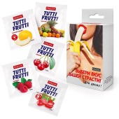Набор из 5 саше съедобных смазок Tutti-Frutti - Биоритм - купить с доставкой в Ногинске