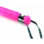 Нежная плеть с розовым мехом BDSM Light - 43 см. - БДСМ Арсенал - купить с доставкой в Ногинске