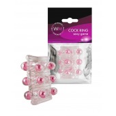 Прозрачная сквозная насадка на пенис с цветными шариками - Erowoman-Eroman - в Ногинске купить с доставкой