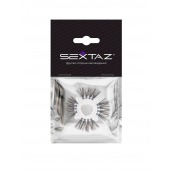 Эластичное эрекционное кольцо с черными «ресничками» - Sextaz - в Ногинске купить с доставкой