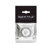 Эластичное эрекционное кольцо с длинными черными «ресничками» - Sextaz - в Ногинске купить с доставкой