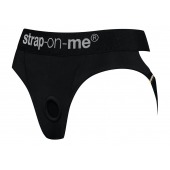 Черные трусики для насадок Heroine Lingerie Harness - size XL - Strap-on-me - купить с доставкой в Ногинске