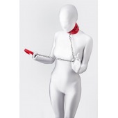 Красный ошейник с подкладкой из меха - ToyFa - купить с доставкой в Ногинске