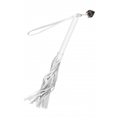 Белая кожаная плеть - 50 см. - Pecado - купить с доставкой в Ногинске