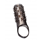 Дымчатая насадка на пенис с выпуклостями - 12 см. - Sex Expert - в Ногинске купить с доставкой