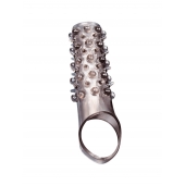 Дымчатая насадка на пенис с шипами и выпуклостями - 12 см. - Sex Expert - в Ногинске купить с доставкой