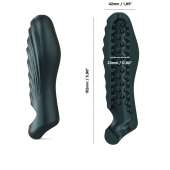 Серая силиконовая насадка на пенис с подхватом Manwan Ryzer - Manwan - в Ногинске купить с доставкой