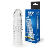 Прозрачная закрытая насадка на пенис - 17 см. - Sex Expert - в Ногинске купить с доставкой