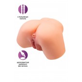 Телесный реалистичный мастурбатор-полуторс с 2 любовными входами - No Name - в Ногинске купить с доставкой