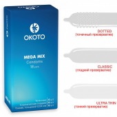 Презервативы OKOTO Mega Mix - 18 шт. - Sitabella - купить с доставкой в Ногинске