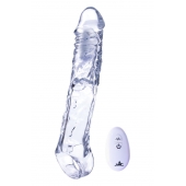 Прозрачная насадка-удлинитель Length Enhancer With Bullet с подхватом - 22,3 см. - NMC - в Ногинске купить с доставкой