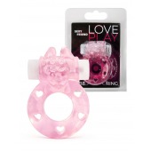 Розовое эрекционное виброкольцо в форме зайчика - 1137 - в Ногинске купить с доставкой