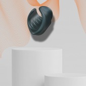 Серый сквозной мастурбатор с вибрацией Manwan Starter - Manwan - в Ногинске купить с доставкой