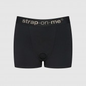 Черные трусики-боксеры для фиксации насадок Strap-on-me Harness Lingerie Allure - size S - Strap-on-me - купить с доставкой в Ногинске