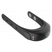 Черное эрекционное виброкольцо на ремешках - Boys of Toys - в Ногинске купить с доставкой