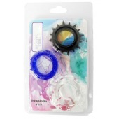 Набор из 3 эрекционных колец разного цвета и рельефа - Boys of Toys - в Ногинске купить с доставкой