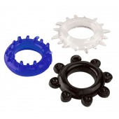 Набор из 3 эрекционных колец разного цвета и рельефа - Boys of Toys - в Ногинске купить с доставкой