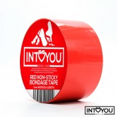Красный скотч для фиксации Non-Sticky Bondage Tape - 15 м. - Intoyou - купить с доставкой в Ногинске
