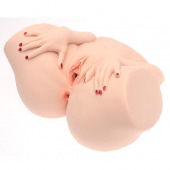 Телесный мастурбатор-полуторс Barbie - Naked Factory - в Ногинске купить с доставкой